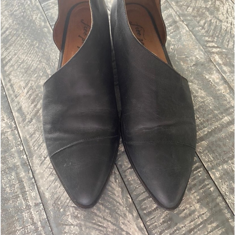 Free people royale charcoal black flats 39